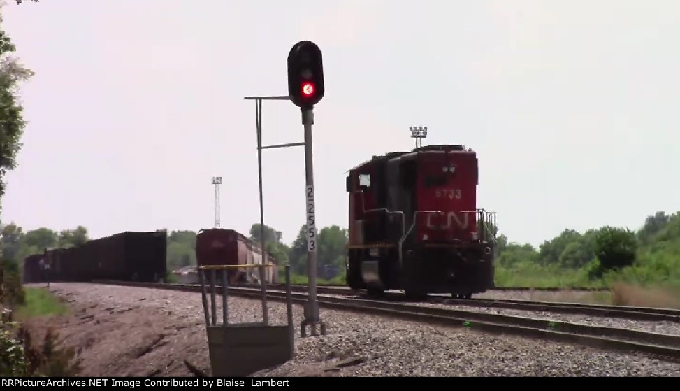 CN sitting all by itself